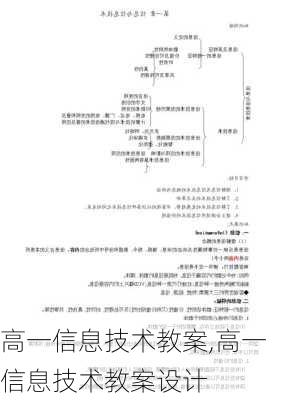 高一信息技术教案,高一信息技术教案设计