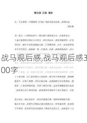 战马观后感,战马观后感300字