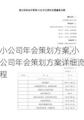 小公司年会策划方案,小公司年会策划方案详细流程