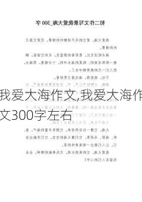 我爱大海作文,我爱大海作文300字左右